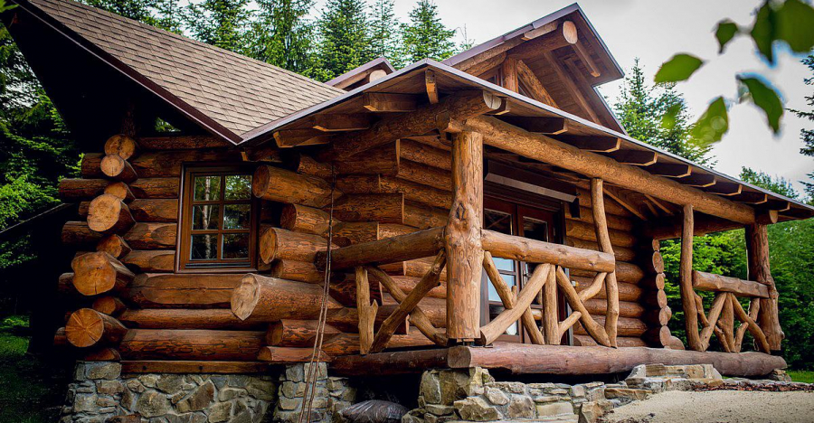 A Work of Art Tiny Log House