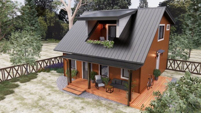 72m2 Two-Storey House Design