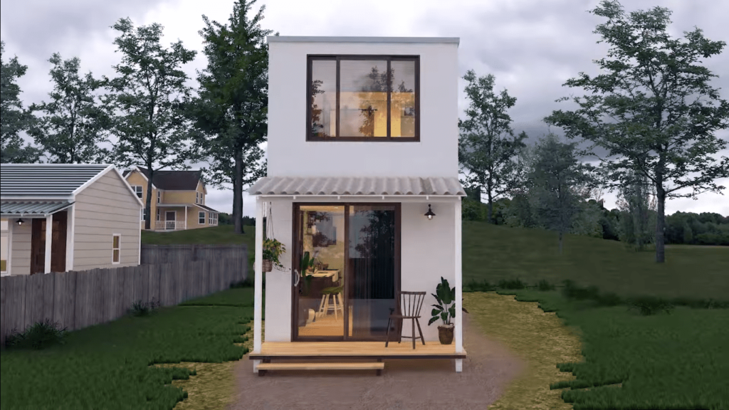 Contemporary Two-Storey Tiny House 190 Sqft - Life Tiny House