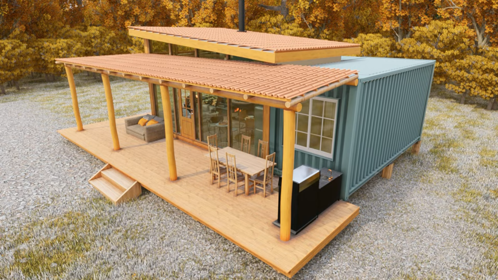 Wonderful and Peaceful Cabin House Design