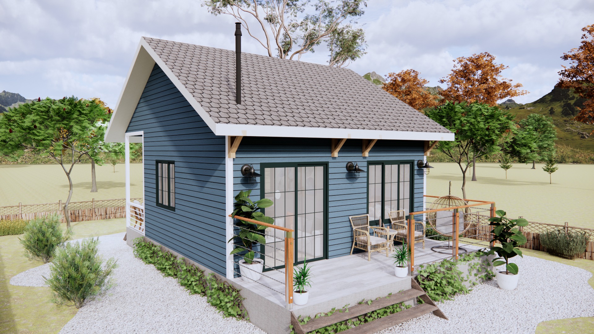 42 Sqm Tiny House Design With Verandah - Life Tiny House
