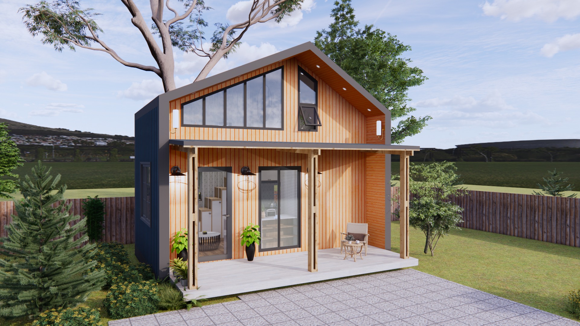 Cute Tiny House Plan With Porch - Life Tiny House