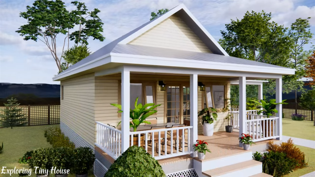 Tiny House Idea With Big Balcony