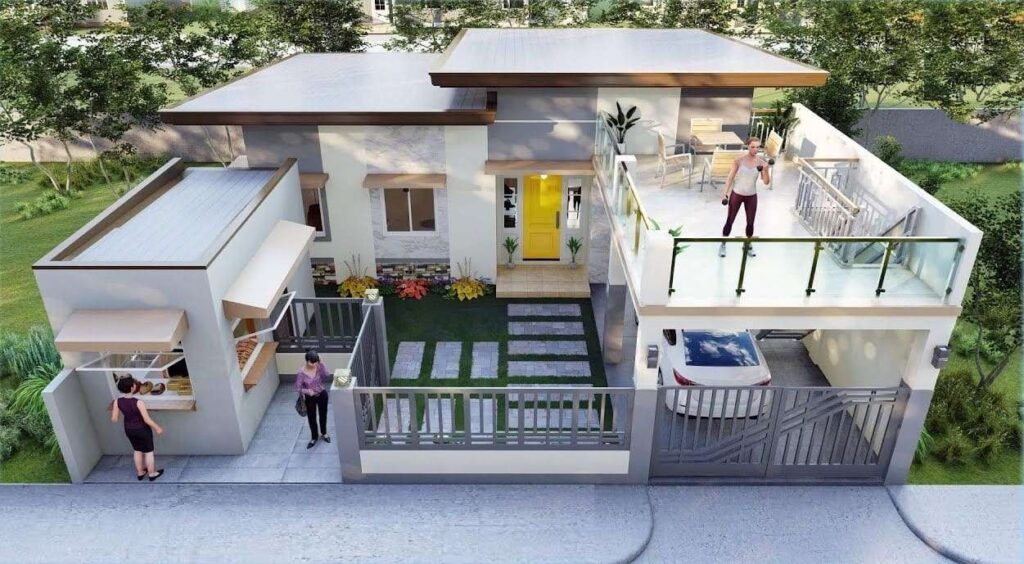 Tiny House Design with Roof Deck