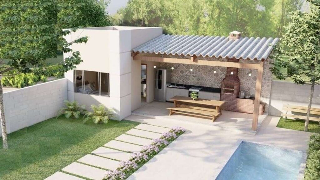 Tiny House With Large Garden and Pool